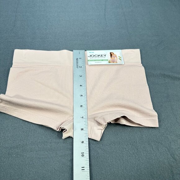 Jockey Womens Size Medium Panty Boyshort Generation Seamfree Ribbed Pink New - Picture 7 of 8